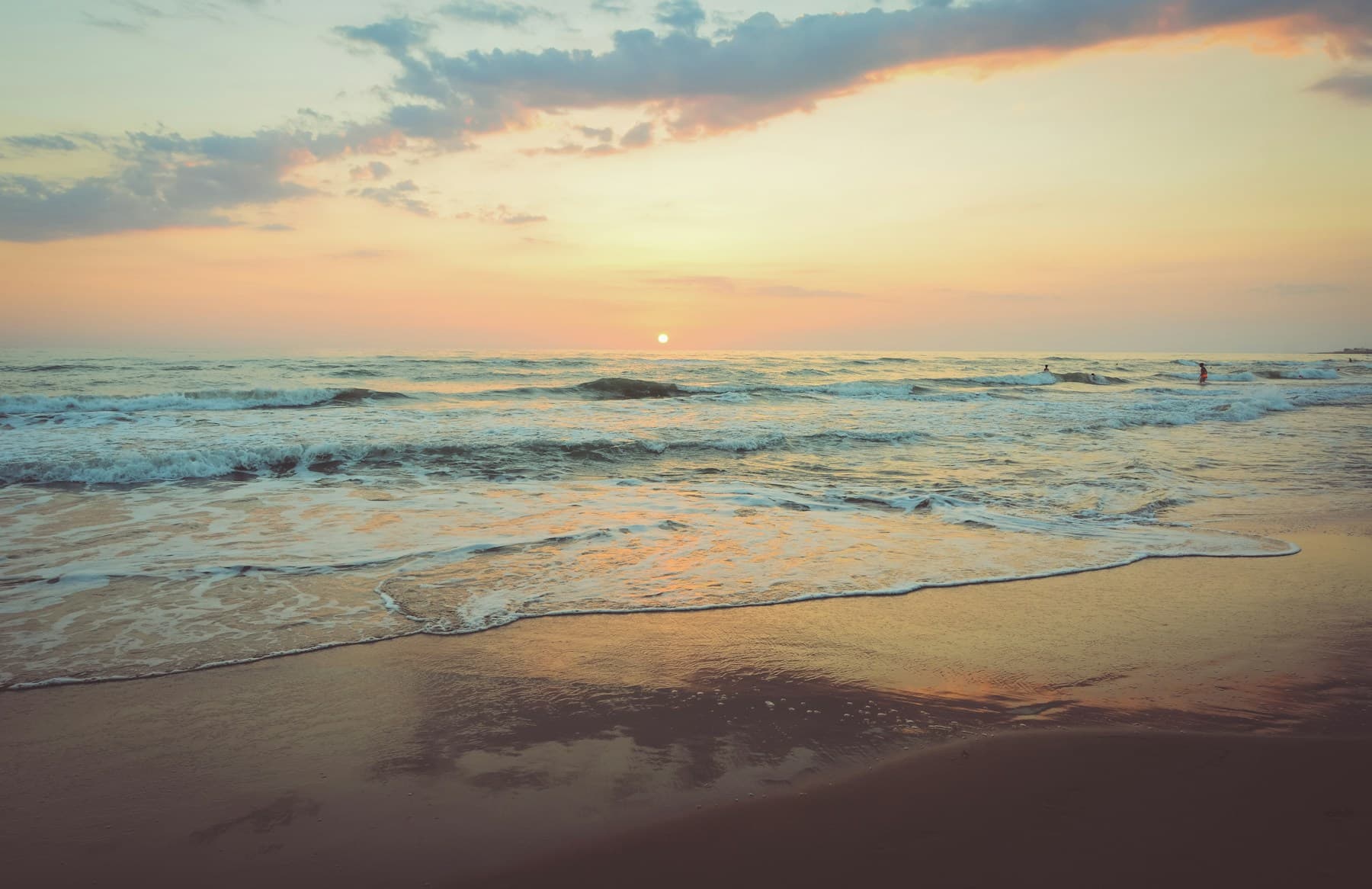 Coastline at dusk
